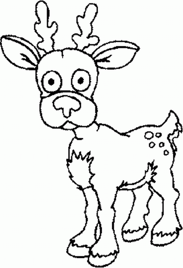 Renifer Kolorowanka - Uroczy Motyw do Kreatywnej Zabawy kolorowanka do druku